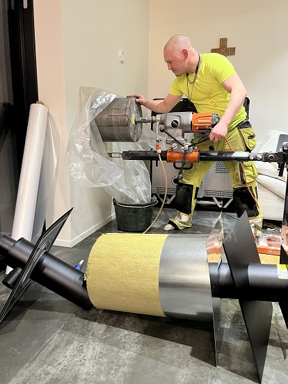 Vi sysslar med betonghåltagning i Danderyd